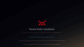 What Ronindata.co website looked like in 2020 (4 years ago)