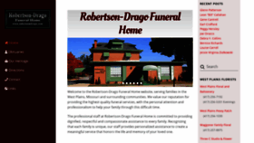 What Robertsondrago.com website looked like in 2020 (4 years ago)
