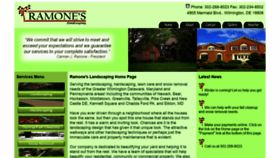 What Ramoneslandscaping.com website looked like in 2020 (4 years ago)