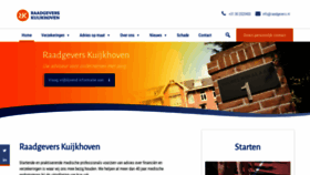 What Raadgevers.nl website looked like in 2020 (4 years ago)