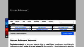 What Recetasdecerveza.net website looked like in 2020 (4 years ago)