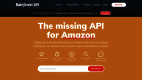 What Rainforestapi.com website looked like in 2020 (5 years ago)
