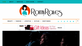 What Romyraves.com website looked like in 2020 (4 years ago)