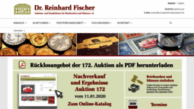 What Reinhardfischerauktionen.de website looked like in 2020 (4 years ago)