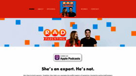 What Rad-parenting.com website looked like in 2020 (4 years ago)