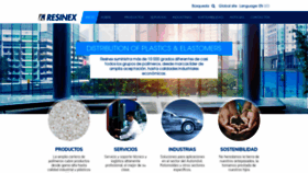What Resinex.es website looked like in 2020 (4 years ago)