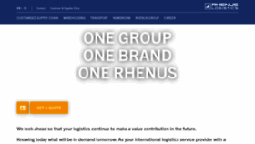 What Rhenus.group website looked like in 2020 (4 years ago)