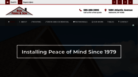 What Ronferrisandsonroofing.com website looked like in 2020 (4 years ago)