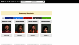 What Roseburgmugshots.com website looked like in 2020 (4 years ago)