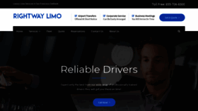 What Rightwaylimo.com website looked like in 2020 (4 years ago)