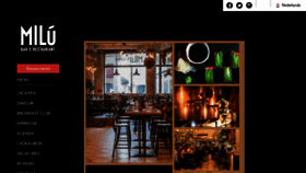 What Restaurantmilu.nl website looked like in 2020 (4 years ago)