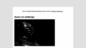 What Riksutstallningar.se website looked like in 2020 (4 years ago)