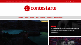 What Revistacontestarte.com website looked like in 2020 (4 years ago)