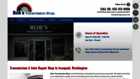 What Robstransmission.com website looked like in 2020 (4 years ago)