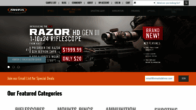 What Riflescopes.com website looked like in 2020 (4 years ago)