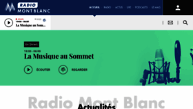 What Radiomontblanc.fr website looked like in 2020 (4 years ago)