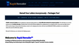 What Rapidremailer.com website looked like in 2020 (4 years ago)