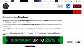 What Retroarms.com website looked like in 2020 (4 years ago)
