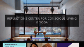 What Reflectionsyoga.com website looked like in 2020 (4 years ago)