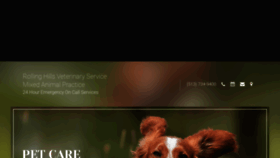 What Rollinghillsveterinaryservice.com website looked like in 2020 (4 years ago)