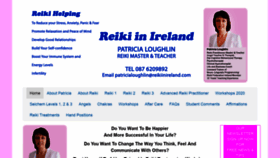 What Reikiinireland.com website looked like in 2020 (4 years ago)