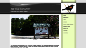 What Redwingrestaurant.com website looked like in 2020 (4 years ago)