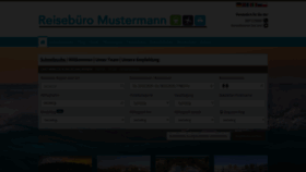 What Reisebuero-mustermann.de website looked like in 2020 (4 years ago)
