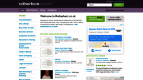 What Rotherham.co.uk website looked like in 2020 (4 years ago)