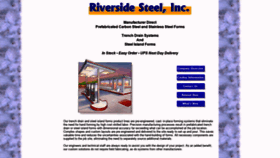 What Riverside-steel.com website looked like in 2020 (4 years ago)