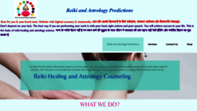 What Reikiandastrologypredictions.com website looked like in 2020 (4 years ago)