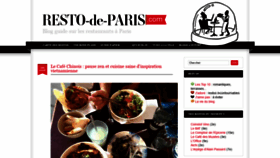 What Resto-de-paris.com website looked like in 2020 (6 years ago)