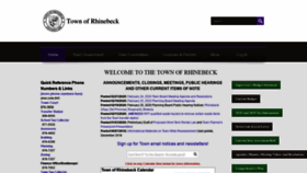 What Rhinebeckny.gov website looked like in 2020 (4 years ago)