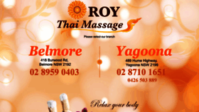 What Roythaimassage.com.au website looked like in 2020 (4 years ago)