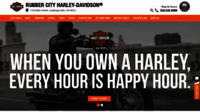 What Rubbercityharley.com website looked like in 2020 (4 years ago)
