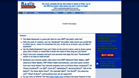 What Radiobookmark.com website looked like in 2020 (4 years ago)