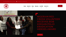 What Redcrossnigeria.org website looked like in 2020 (4 years ago)