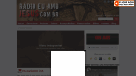 What Radioeuamojesus.com.br website looked like in 2020 (4 years ago)