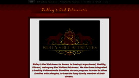 What Ridleysredretrievers.com website looked like in 2020 (4 years ago)