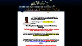 What Roy-carter-tutorials.com website looked like in 2020 (4 years ago)
