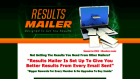 What Resultsmailer.com website looked like in 2020 (4 years ago)