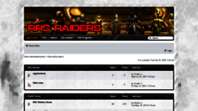 What Rrc-raiders.com website looked like in 2020 (4 years ago)