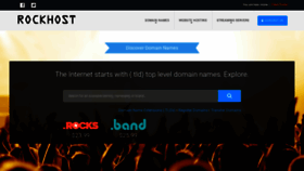 What Rockhost.com website looked like in 2020 (4 years ago)