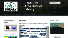 What Reedcitylibrary.org website looked like in 2020 (4 years ago)