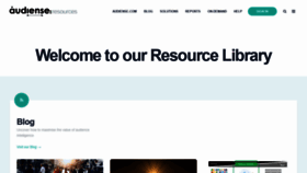 What Resources.audiense.com website looked like in 2020 (4 years ago)