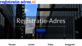 What Registratie-adres.nl website looked like in 2020 (4 years ago)