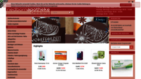 What Riedborn-apotheke.de website looked like in 2020 (4 years ago)