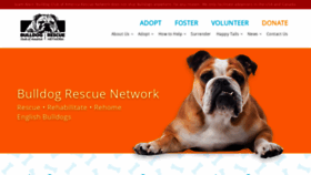 What Rescuebulldogs.org website looked like in 2020 (4 years ago)