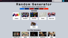 What Random-generator.org.uk website looked like in 2020 (4 years ago)