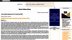 What Ruralurbanews.blogspot.com website looked like in 2020 (4 years ago)