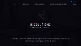 What Resolutions-paysdelaloire.fr website looked like in 2020 (4 years ago)